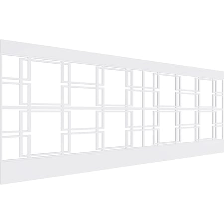 Ekena Millwork 36"H x 94 1/2"W Granby PVC Wainscot Paneling Kit WPK36X94GBY